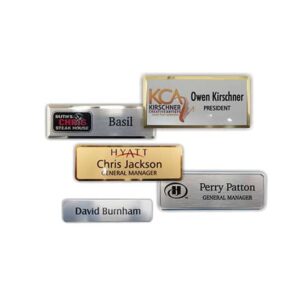 Metallic Name Badges